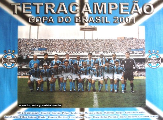 2001 - Poster - Tetracampeao Copa do Brasil 2001